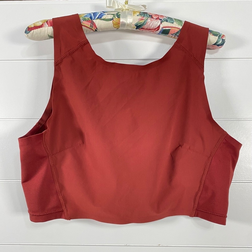 FP Movement Free People Womens Bra sz‎ M Red Crop Tank Activewear Athleisure